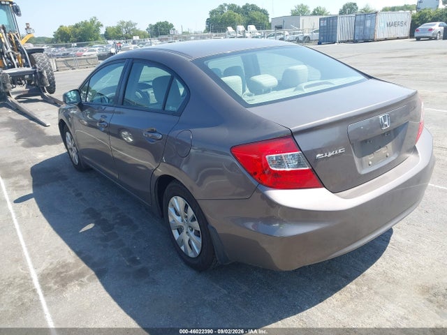 2012 Honda Civic Lx მანქანა იყიდება აუქციონზე, vin: 2HGFB2F58CH524548, აუქციონის ნომერი: 46022390