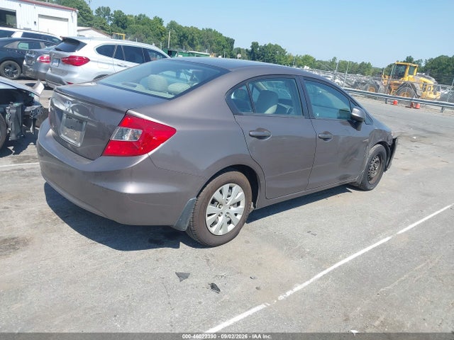 2012 Honda Civic Lx მანქანა იყიდება აუქციონზე, vin: 2HGFB2F58CH524548, აუქციონის ნომერი: 46022390
