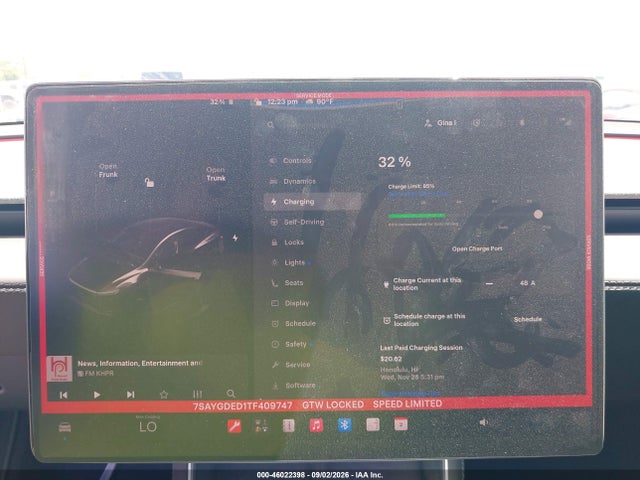 Auction sale of the 2026 Tesla Model Y Premium Rear-wheel Drive/rear-wheel Drive, vin: 7SAYGDED1TF409747, lot number: 46022398