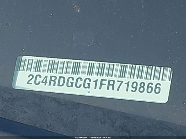 Продаж на аукціоні авто 2015 Dodge Grand Caravan Sxt Plus, vin: 2C4RDGCG1FR719866, номер лоту: 46022447
