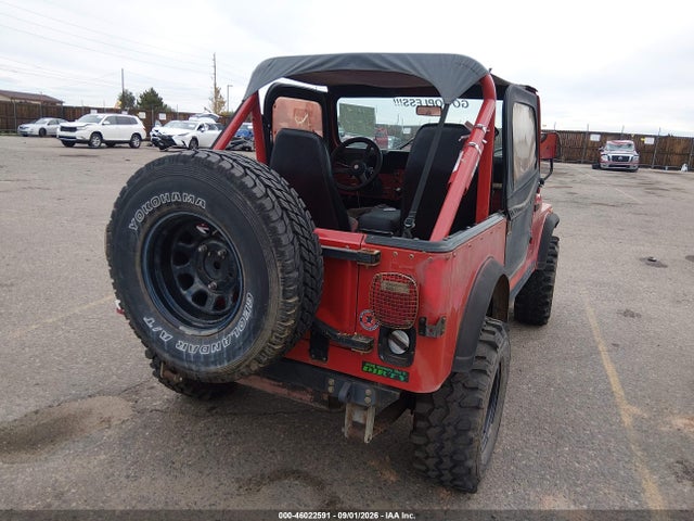 46022591 :رقم المزاد ، 1JCUM87E9GT081657 vin ، 1986 Jeep Jeep Cj7 مزاد بيع