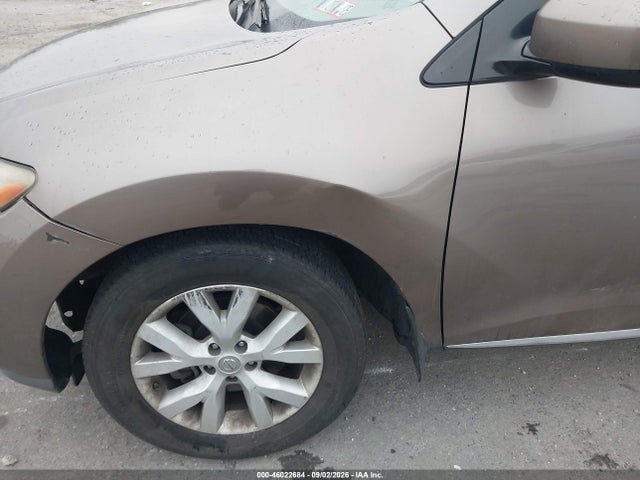 2012 Nissan Murano Sl მანქანა იყიდება აუქციონზე, vin: JN8AZ1MW3CW221399, აუქციონის ნომერი: 46022684