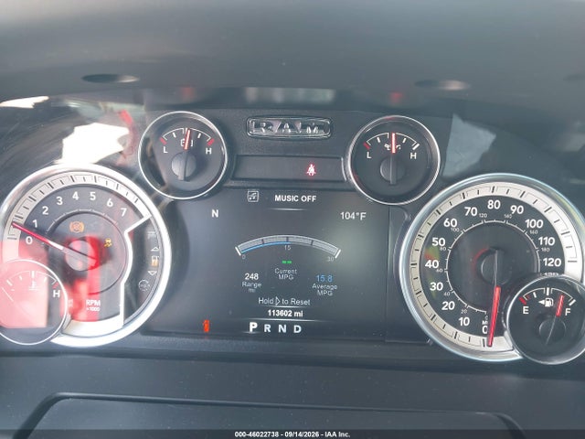 46022738 :رقم المزاد ، 1C6RR7MT7JS109367 vin ، 2018 Ram 1500 Night  4x4 5'7 Box مزاد بيع