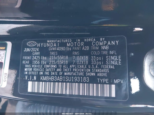 Hyundai Kona Sel 2025 KM8HB3AB1SU193183 Image 9