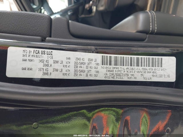 46022915 :رقم المزاد ، 1C4RJFBG8GC310794 vin ، 2016 Jeep Grand Cherokee Limited مزاد بيع