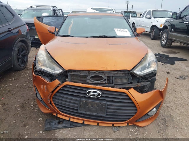 2013 Hyundai Veloster Turbo W/black მანქანა იყიდება აუქციონზე, vin: KMHTC6AEXDU116656, აუქციონის ნომერი: 46023078