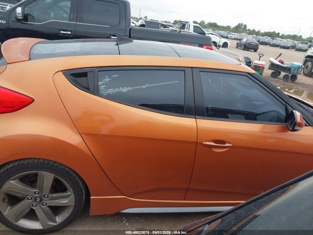 2013 Hyundai Veloster Turbo W/black მანქანა იყიდება აუქციონზე, vin: KMHTC6AEXDU116656, აუქციონის ნომერი: 46023078