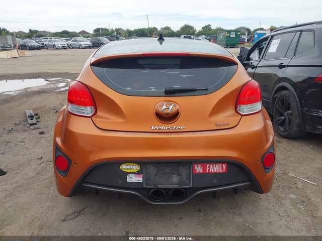 2013 Hyundai Veloster Turbo W/black მანქანა იყიდება აუქციონზე, vin: KMHTC6AEXDU116656, აუქციონის ნომერი: 46023078