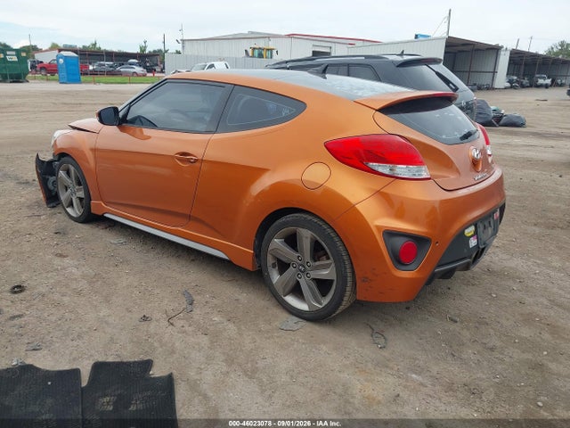 2013 Hyundai Veloster Turbo W/black მანქანა იყიდება აუქციონზე, vin: KMHTC6AEXDU116656, აუქციონის ნომერი: 46023078
