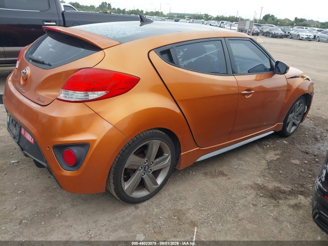 2013 Hyundai Veloster Turbo W/black მანქანა იყიდება აუქციონზე, vin: KMHTC6AEXDU116656, აუქციონის ნომერი: 46023078