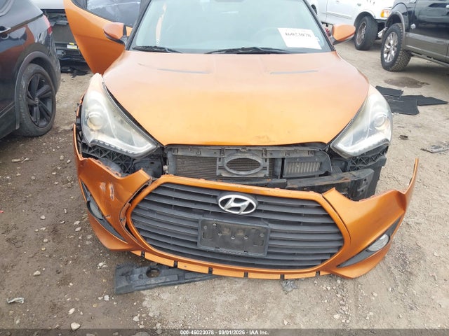 2013 Hyundai Veloster Turbo W/black მანქანა იყიდება აუქციონზე, vin: KMHTC6AEXDU116656, აუქციონის ნომერი: 46023078