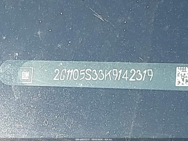 2019 Chevrolet Impala Premier მანქანა იყიდება აუქციონზე, vin: 2G1105S33K9142319, აუქციონის ნომერი: 46023375