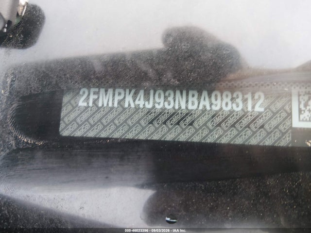 46023396 :رقم المزاد ، 2FMPK4J93NBA98312 vin ، 2022 Ford Edge Sel مزاد بيع