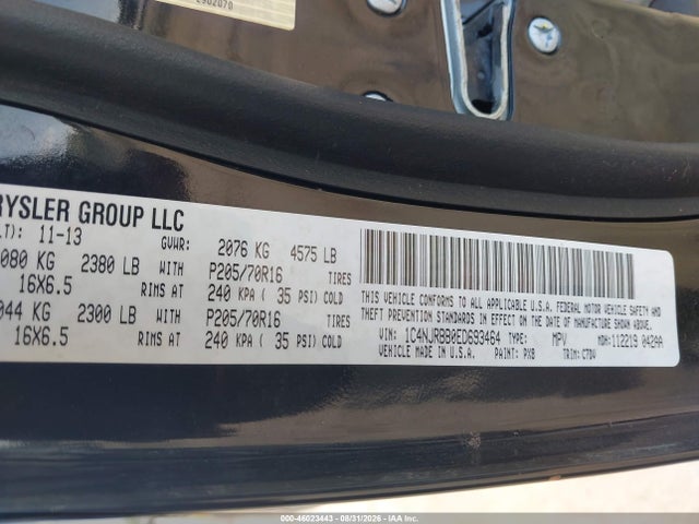 Продаж на аукціоні авто 2014 Jeep Patriot Sport, vin: 1C4NJRBB0ED693464, номер лоту: 46023443