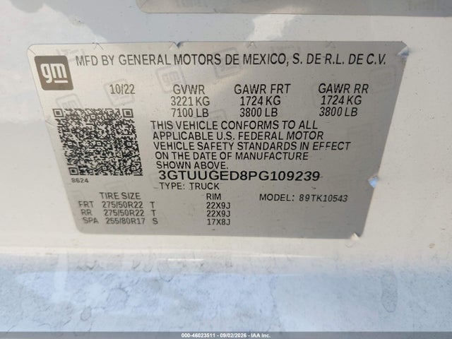 GMC Sierra 1500 4wd Short Box Denali 2023 3GTUUGED8PG109239 Image 9
