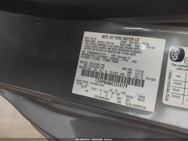 Продаж на аукціоні авто 2014 Ford Mustang V6, vin: 1ZVBP8AM6E5314179, номер лоту: 46023618