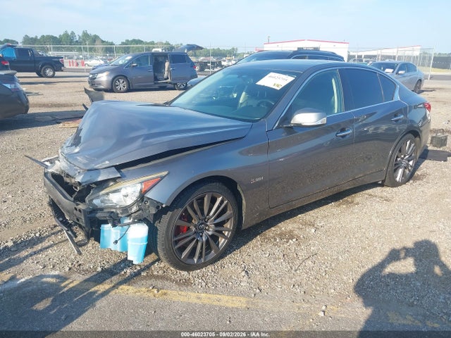 2017 Infiniti Q50 3.0t Red Sport 400 მანქანა იყიდება აუქციონზე, vin: JN1FV7AP0HM850122, აუქციონის ნომერი: 46023705