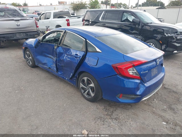 Продаж на аукціоні авто 2019 Honda Civic Lx, vin: 2HGFC2F66KH500785, номер лоту: 46023832