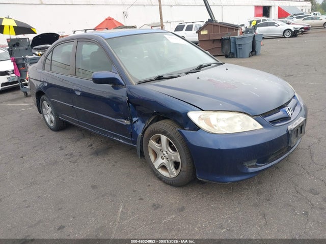 46024052 :رقم المزاد ، 2HGES26894H603749 vin ، 2004 Honda Civic Ex مزاد بيع