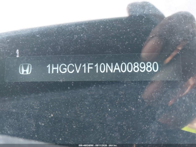 Продаж на аукціоні авто 2022 Honda Accord Lx, vin: 1HGCV1F10NA008980, номер лоту: 46024090