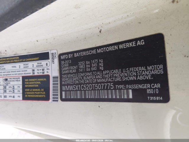 Продажа на аукционе авто 2013 Mini Coupe Cooper, vin: WMWSX1C52DT507775, номер лота: 46024160