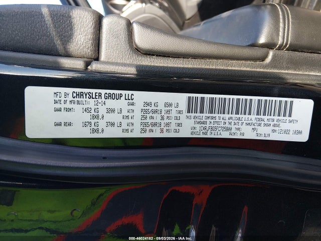 Jeep Grand Cherokee Limited 2015 1C4RJFBG5FC725800 Image 9