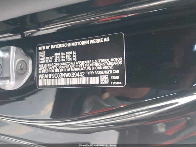 BMW Z4 M40I 2022 WBAHF9C03NWX89442 Image 9