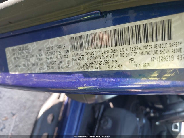Aukcja sprzedaży 2018 Jeep Wrangler Sport S 4x4, vin: 1C4GJXAN7JW241387, numer aukcji: 46024458