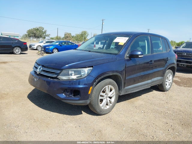 2014 Volkswagen Tiguan S მანქანა იყიდება აუქციონზე, vin: WVGAV3AX7EW501969, აუქციონის ნომერი: 46024774