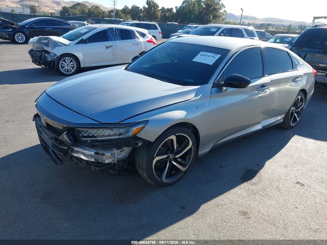 2022 Honda Accord Hybrid Sport მანქანა იყიდება აუქციონზე, vin: 1HGCV3F22NA047218, აუქციონის ნომერი: 46024796