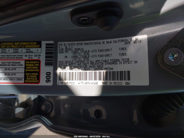 Auction sale of the 2019 Toyota Tacoma Trd Sport, vin: 3TMAZ5CN7KM114205, lot number: 46024940