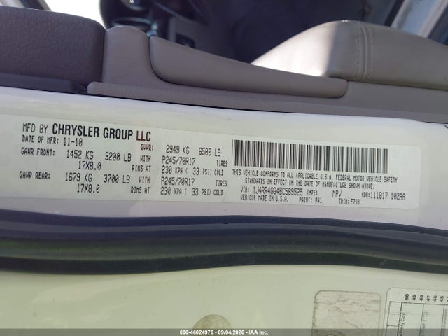 Aukcja sprzedaży 2011 Jeep Grand Cherokee Laredo, vin: 1J4RR4GG4BC589525, numer aukcji: 46024976