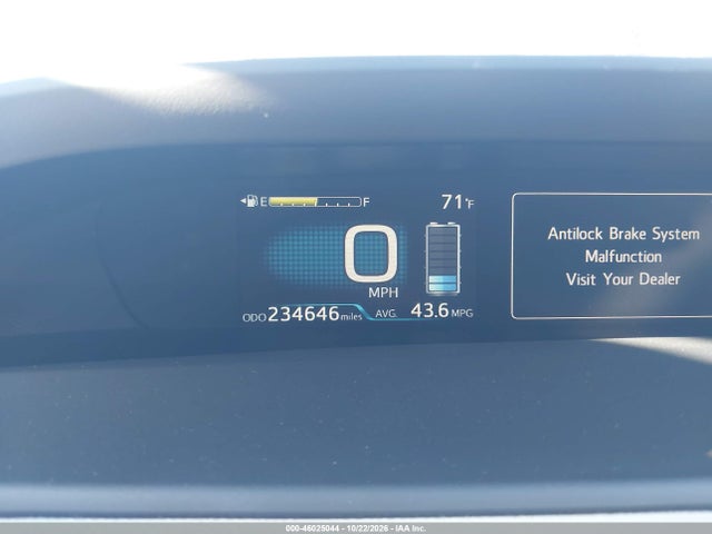 46025044 :رقم المزاد ، JTDKBRFU3H3548926 vin ، 2017 Toyota Prius Two مزاد بيع
