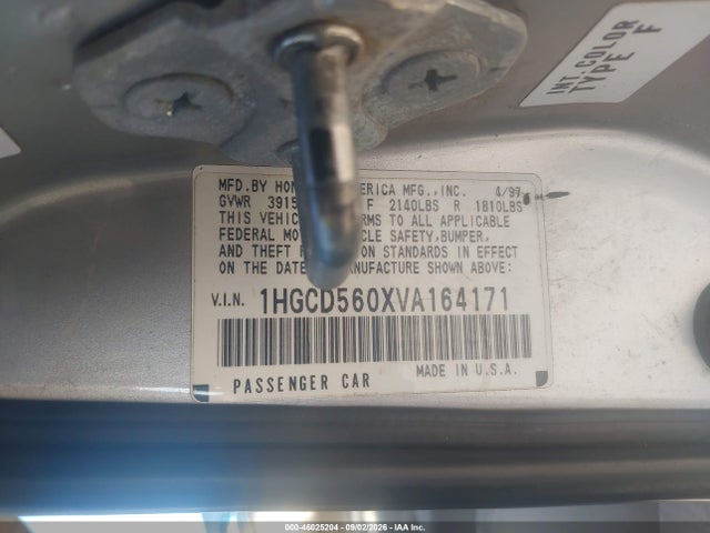 Продаж на аукціоні авто 1997 Honda Accord Se, vin: 1HGCD560XVA164171, номер лоту: 46025204