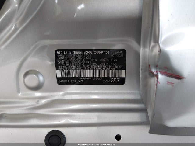 Aukcja sprzedaży 2026 Mitsubishi Outlander Sport 2.4 Sel, vin: JA4ARVAW4TU004201, numer aukcji: 46025222