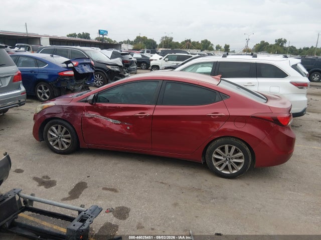 Aukcja sprzedaży 2014 Hyundai Elantra Se, vin: 5NPDH4AE2EH469385, numer aukcji: 46025451