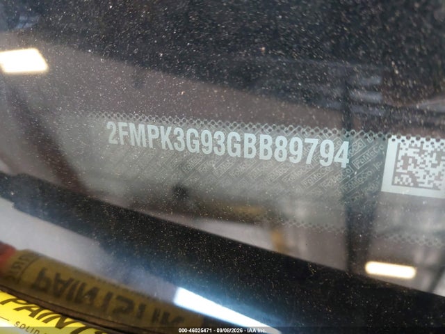 46025471 :رقم المزاد ، 2FMPK3G93GBB89794 vin ، 2016 Ford Edge Se مزاد بيع