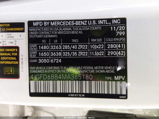 4JGFD6BB4MA365180 Mercedes-Benz Amg Gle 53 Coupe 4matic