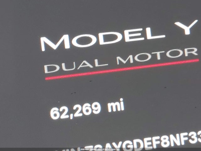 Продаж на аукціоні авто 2022 Tesla Model Y Performance Dual Motor All-wheel Drive, vin: 7SAYGDEF8NF336736, номер лоту: 46025489