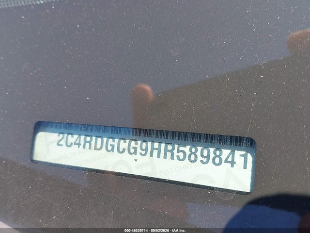 46025714 :رقم المزاد ، 2C4RDGCG9HR589841 vin ، 2017 Dodge Grand Caravan Sxt مزاد بيع