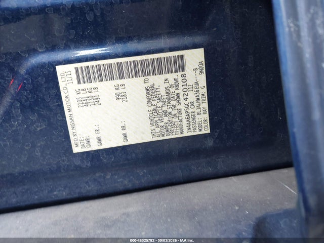 Nissan Maxima 3.5 Platinum 2016 1N4AA6AP5GC420108 Image 9