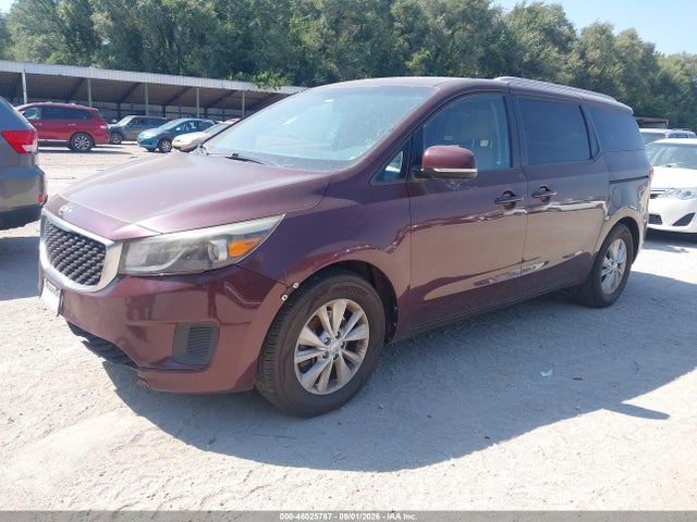 46025787 :رقم المزاد ، KNDMB5C11G6090652 vin ، 2016 Kia Sedona Lx مزاد بيع