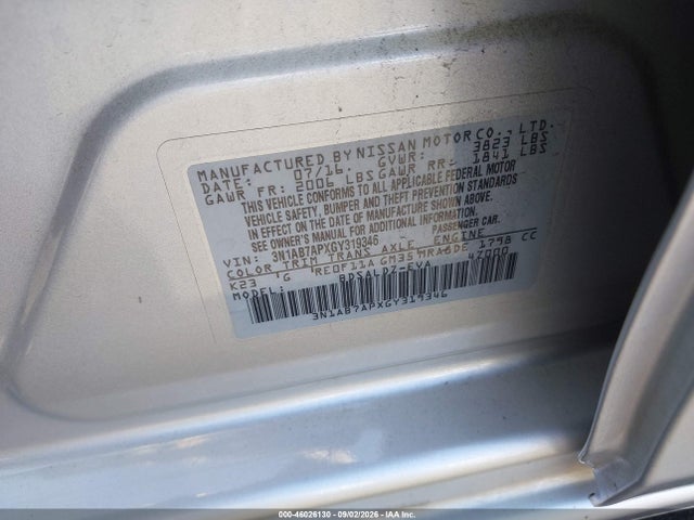 Nissan SENTRA SV 2016 3N1AB7APXGY319346 Image 9