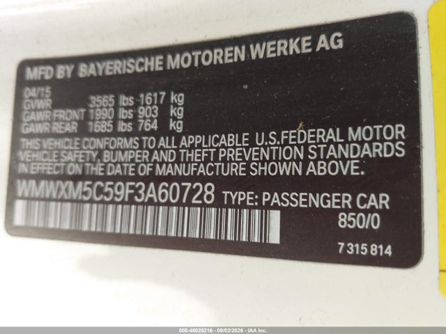 Mini Hardtop Cooper 2015 WMWXM5C59F3A60728 Image 9