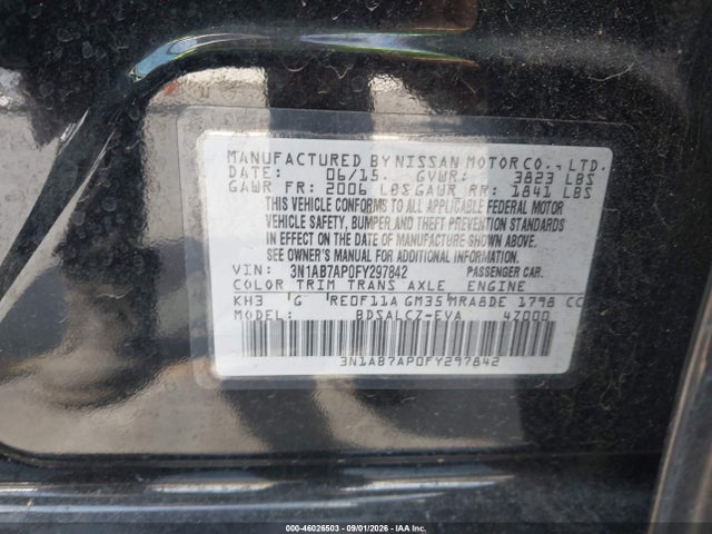 Nissan SENTRA S 2015 3N1AB7AP0FY297842 Image 9