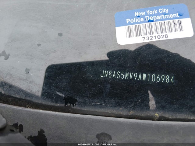 2010 Nissan Rogue S მანქანა იყიდება აუქციონზე, vin: JN8AS5MV9AW106984, აუქციონის ნომერი: 46026575