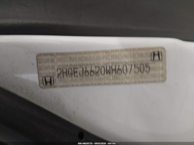 Aukcja sprzedaży 1998 Honda Civic Dx, vin: 2HGEJ6620WH607505, numer aukcji: 46026725