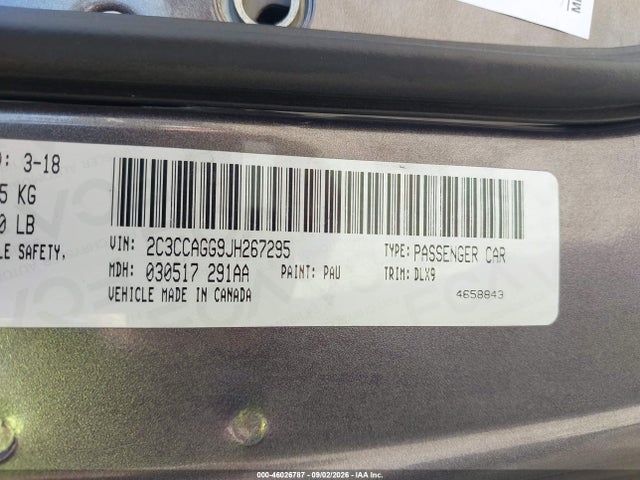 Продажа на аукционе авто 2018 Chrysler 300 300s Awd, vin: 2C3CCAGG9JH267295, номер лота: 46026787