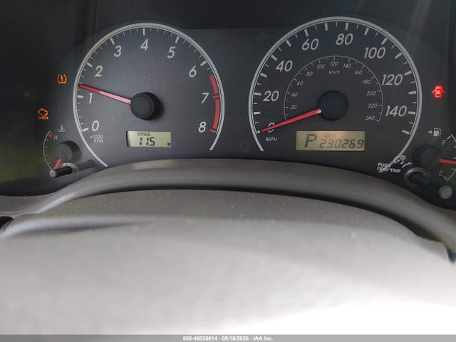 2009 Toyota Corolla Le მანქანა იყიდება აუქციონზე, vin: 2T1BU40E49C036518, აუქციონის ნომერი: 46026814