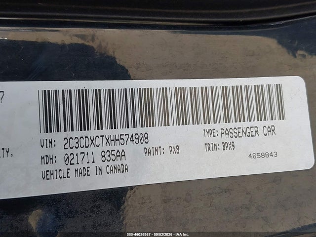 2C3CDXCTXHH574908 Dodge Charger R/t Rwd